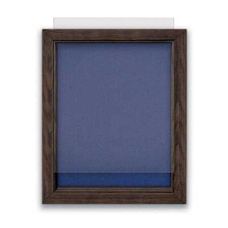 United Visual Products Indoor Enclosed Combo Board, 72"x36", Gold Frame/Grey & Forbo UVCB7236G-GREY-FORBO